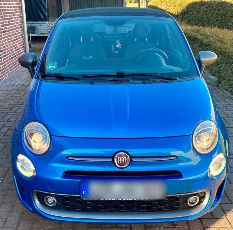 Blau Gebraucht 2017 Fiat 500C S Cabrio | 9.900 € (Fairer Preis) - Bild 1/4
