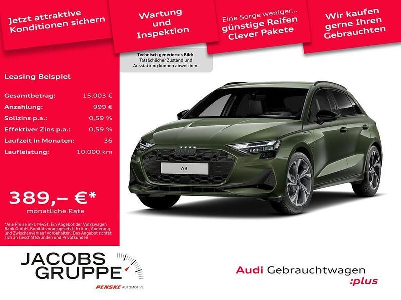 Gebraucht Audi A3 S-Line 204 PS (150 kW) 2025 Grün Limousine