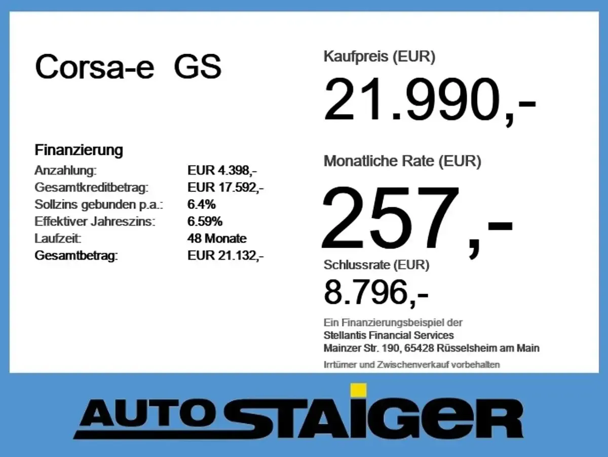 Gebraucht Opel Corsa-e 100 kW (136 PS) 2023 Arktis weiss Kleinwagen