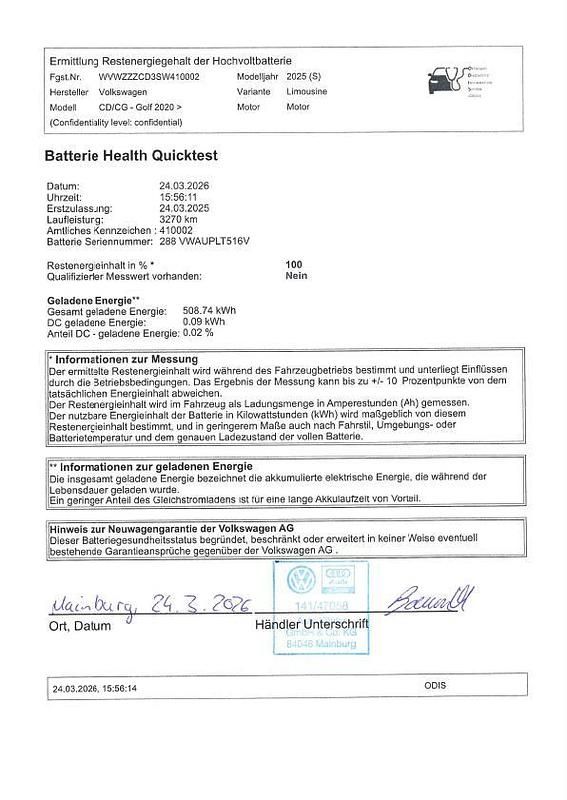 Gebraucht VW e-Golf GTE 2025 Pure white Kleinwagen