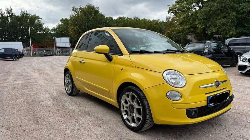 Gelb Gebraucht 2008 Fiat 500 Lounge Kleinwagen | 2.950 € (Guter Preis) - Bild 1/4