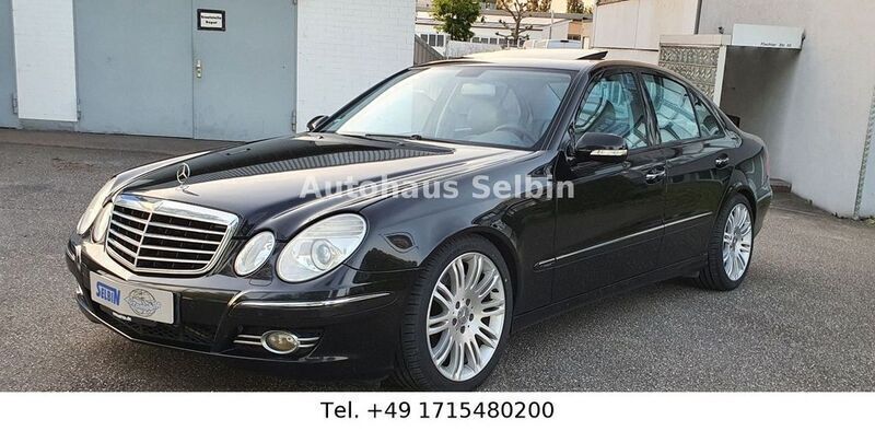 Schwarz Gebraucht 2007 Mercedes E350 Avantgarde Limousine | 9.890 € - Bild 1/4