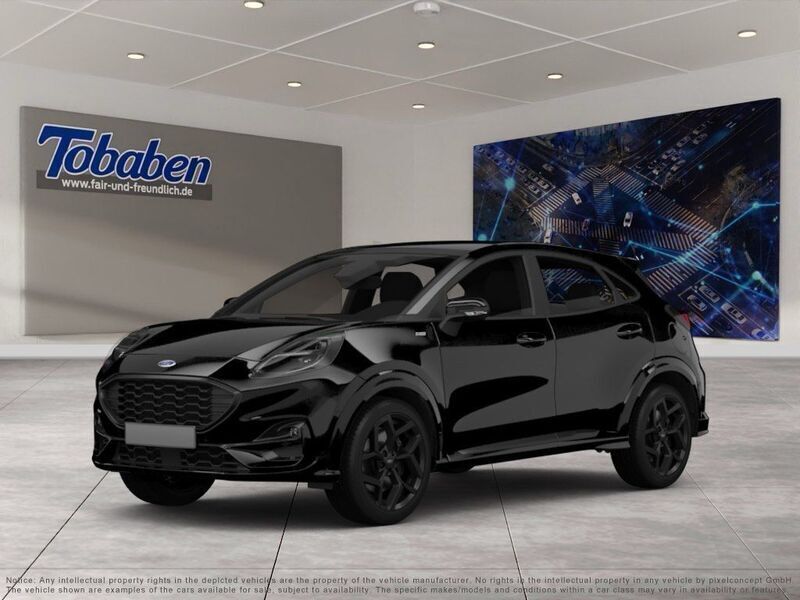 Obsidianschwarz metallic Gebraucht 2022 Ford Puma ST-Line SUV | 21.290 € (Guter Preis) - Bild 1/4