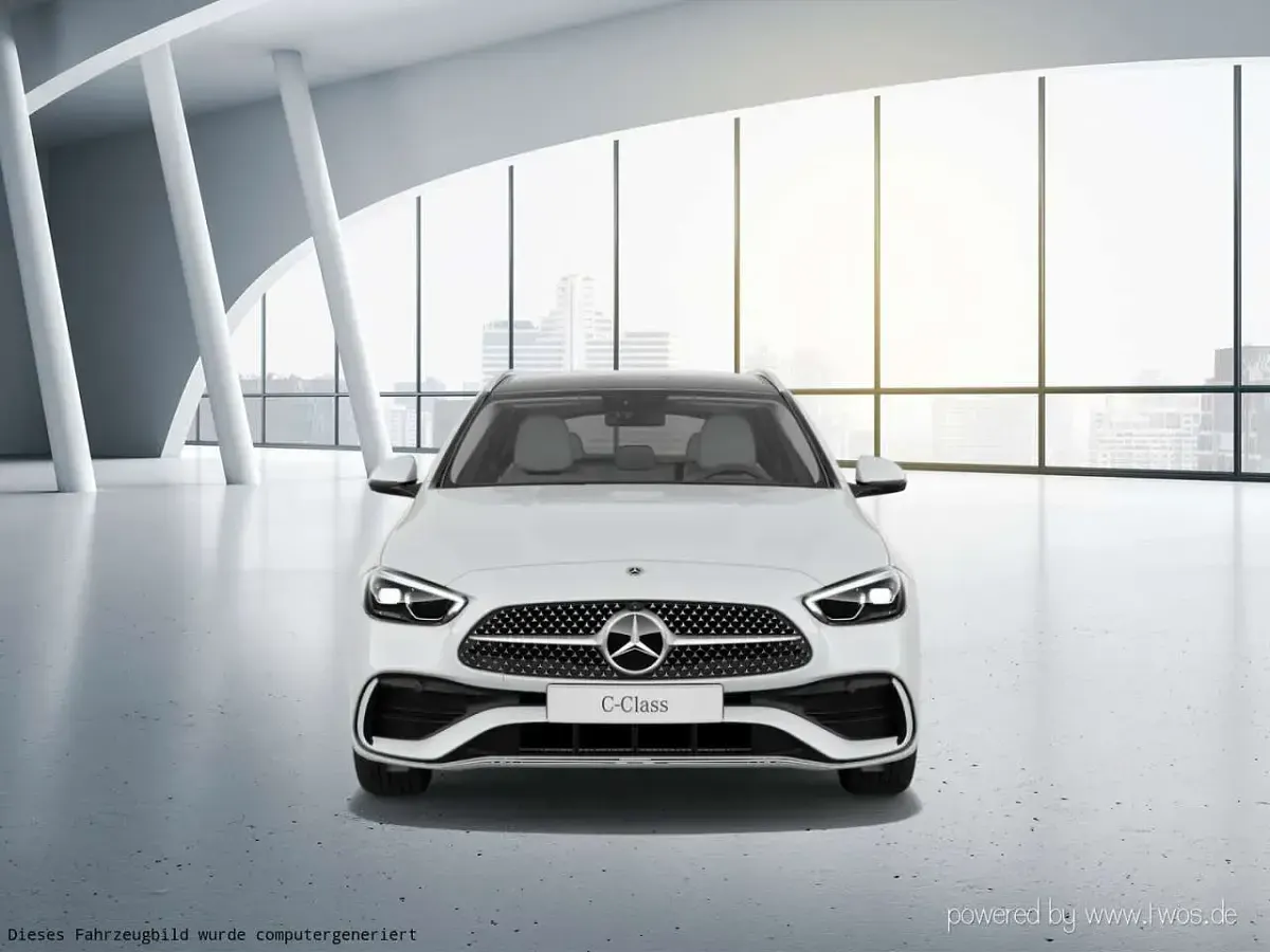 Gebraucht Mercedes C300 AMG line 258 PS (189 kW) 2023 Manufaktur opalithweiß bright Kombi
