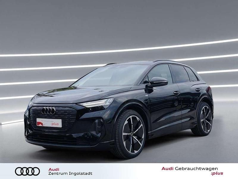Schwarz metallic Gebraucht 2024 Audi Q4 e-tron S-Line SUV | 49.980 € (Etwas zu teuer) - Bild 1/3