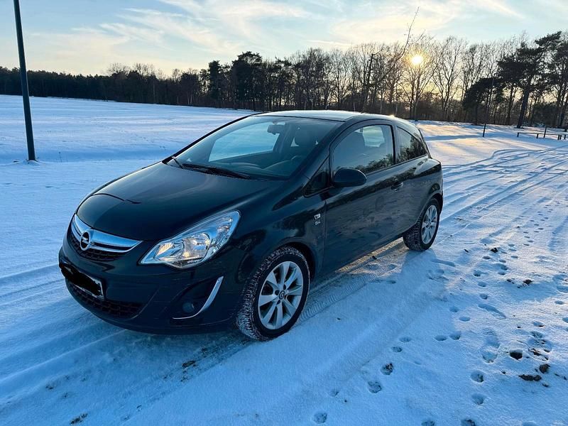 Gebraucht Opel Corsa 69 PS (50 kW) 2012 Schwarz Kleinwagen