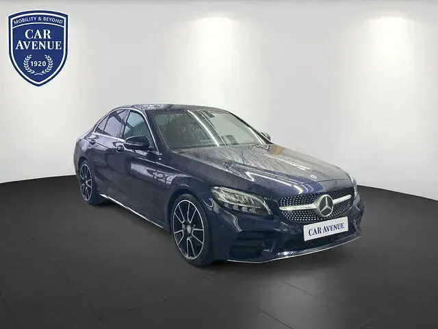 Gebraucht Mercedes C200 AMG line 160 PS (117 kW) 2021 Blau schwarz Limousine