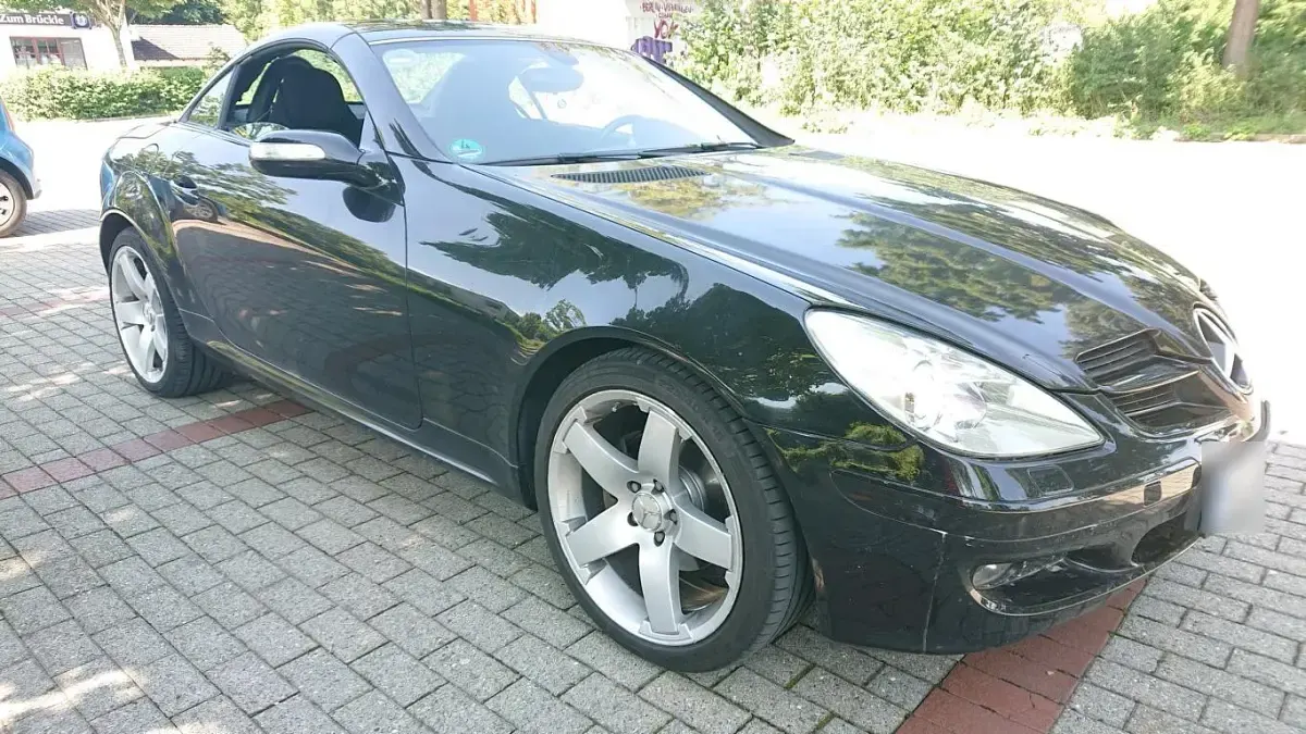 Gebraucht Mercedes SLK200 163 PS (119 kW) 2005 Schwarz Cabrio