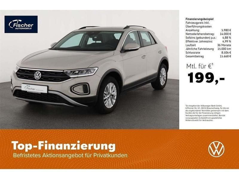 Grau Gebraucht 2022 VW T-Roc Life SUV | 19.980 € (Guter Preis) - Bild 1/4