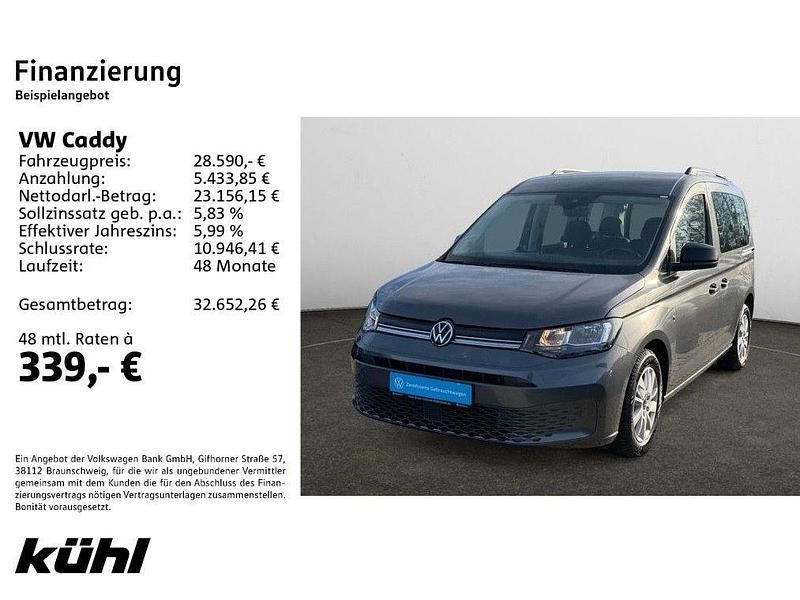 Gebraucht VW Caddy Life 122 PS (89 kW) 2021 Indiumgrau metallic Van / Kleinbus