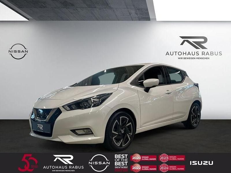 White (metallic) Gebraucht 2021 Nissan Micra N-Way Kleinwagen | 14.990 € (Fairer Preis) - Bild 1/4