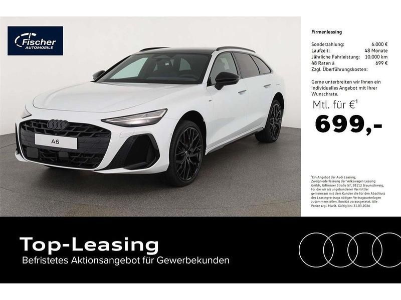 Neu Audi A6 S-Line 367 PS (269 kW) 2026 Gletscherweiß metallic Kombi