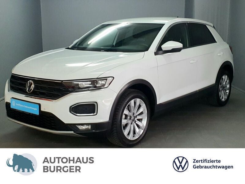 Pure white (weiß), Gebraucht 2021 VW T-Roc Sportline SUV | 22.980 € (Fairer Preis) - Bild 1/4