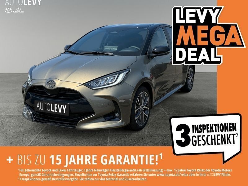 Bronze metallic Neu 2025 Toyota Yaris Hybrid Plus Kleinwagen | 27.989 € (Fairer Preis) - Bild 1/4