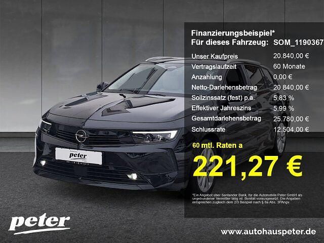 Gebraucht Opel Astra Elegance 131 PS (96 kW) 2023 Schwarz Limousine