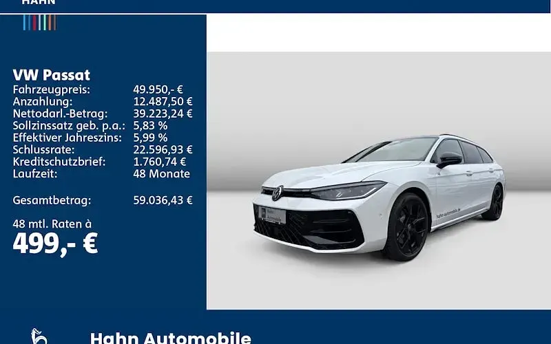 Gebraucht VW Passat R-line 265 PS (194 kW) 2025 Weiß Kombi