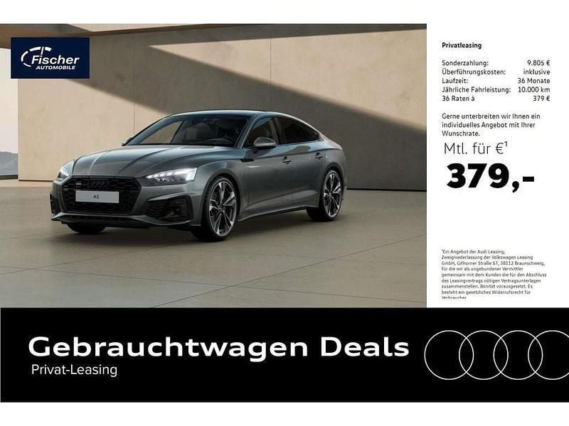 Chronosgrau metallic Gebraucht 2024 Audi A5 Sportback Competition Limousine | 48.980 € (Fairer Preis) - Bild 1/4