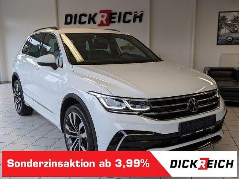 Pure white Gebraucht 2022 VW Tiguan R-line SUV | 29.980 € (Superpreis) - Bild 1/4