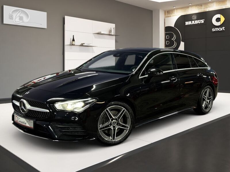 Schwarz Gebraucht 2019 Mercedes CLA220 AMG line Limousine | 26.988 € (Fairer Preis) - Bild 1/4
