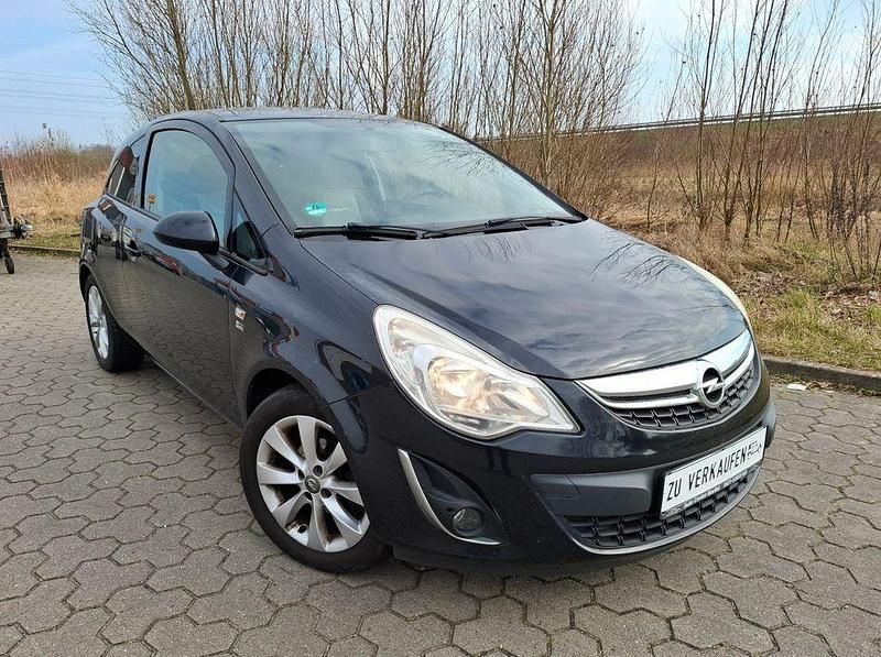 Schwarz Gebraucht 2012 Opel Corsa Limousine | 1.250 € (Superpreis) - Bild 1/4