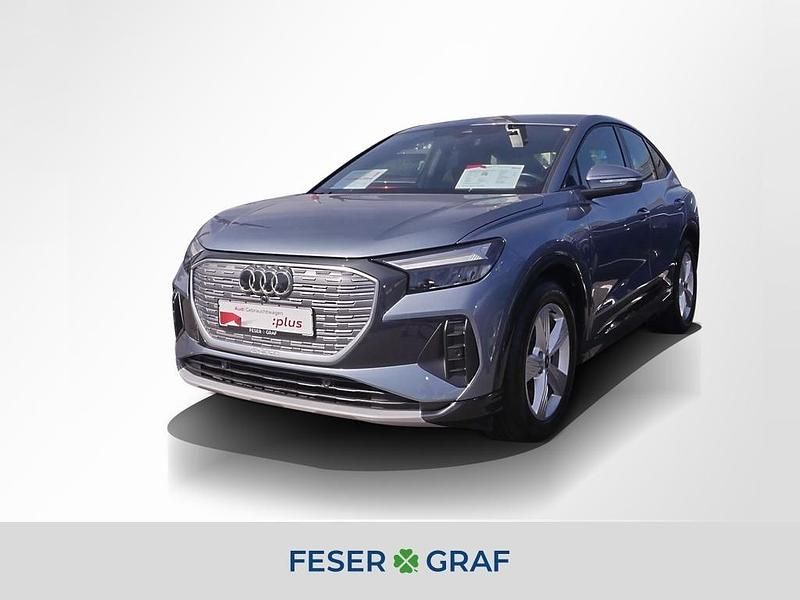 Geysirblau metallic Gebraucht 2022 Audi Q4 Sportback e-tron Advanced SUV | 32.880 € (Guter Preis) - Bild 1/4
