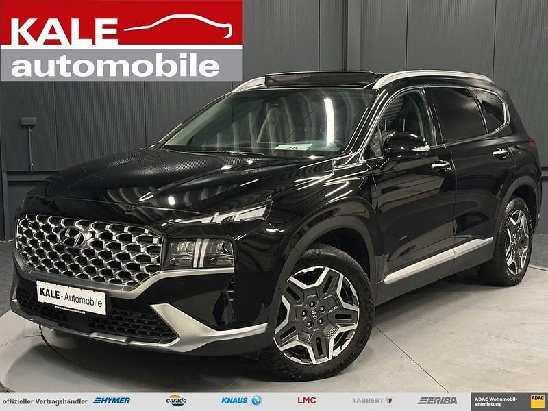 Abyss black metallic Gebraucht 2022 Hyundai Santa Fe Prime SUV | 33.890 € (Guter Preis) - Bild 1/4