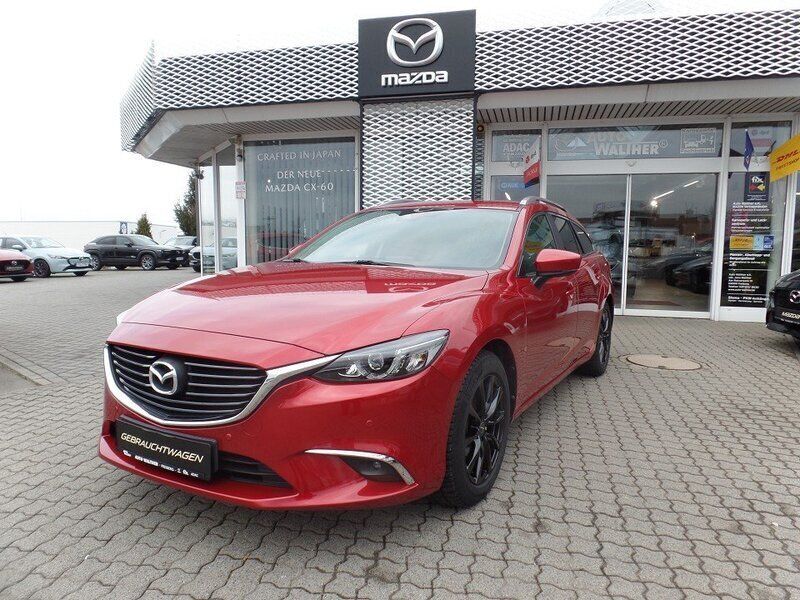 Rubinrot metallic Gebraucht 2018 Mazda 6 Kizoku Kombi | 20.970 € (Guter Preis) - Bild 1/4