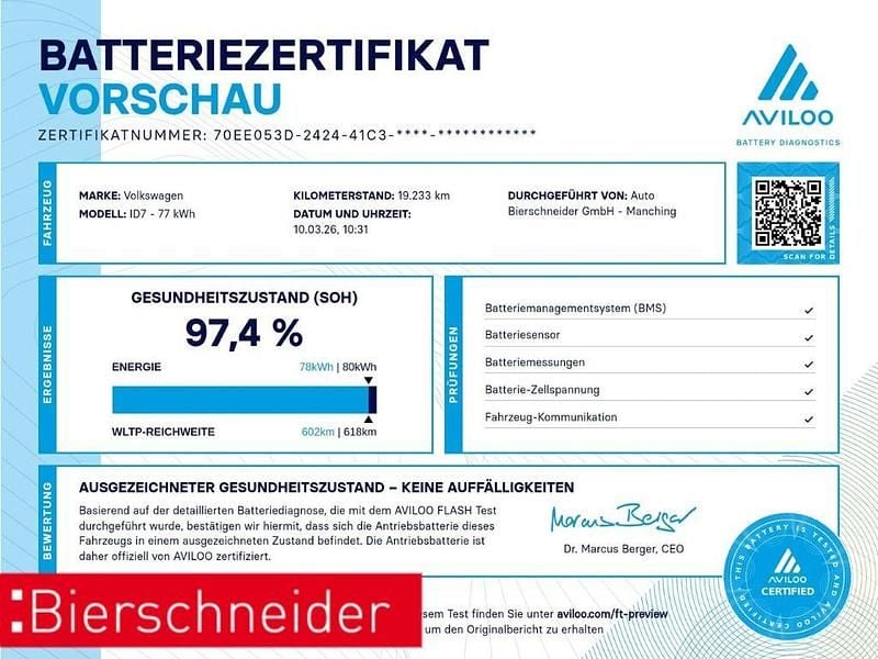 Gebraucht VW ID.7 Pro 210 kW (286 PS) 2025 Weiss Kombi