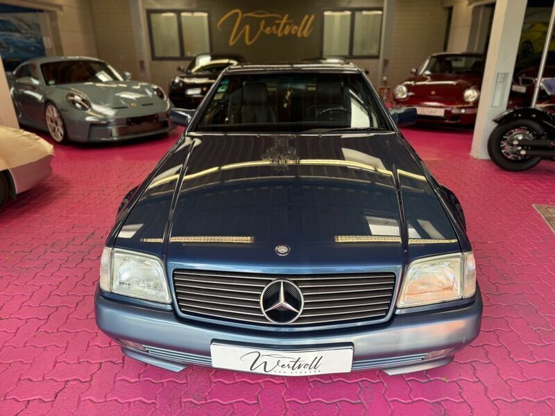 Blau Gebraucht 1992 Mercedes SL300 Cabrio | 19.900 € - Bild 1/4