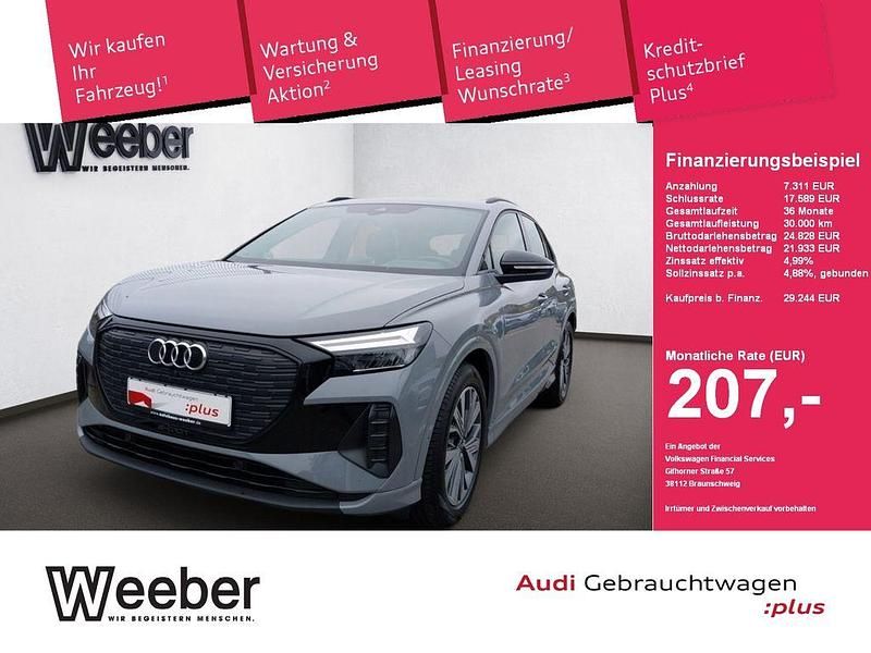 Kieselgrau Gebraucht 2022 Audi Q4 e-tron Advanced SUV | 29.244 € (Fairer Preis) - Bild 1/4