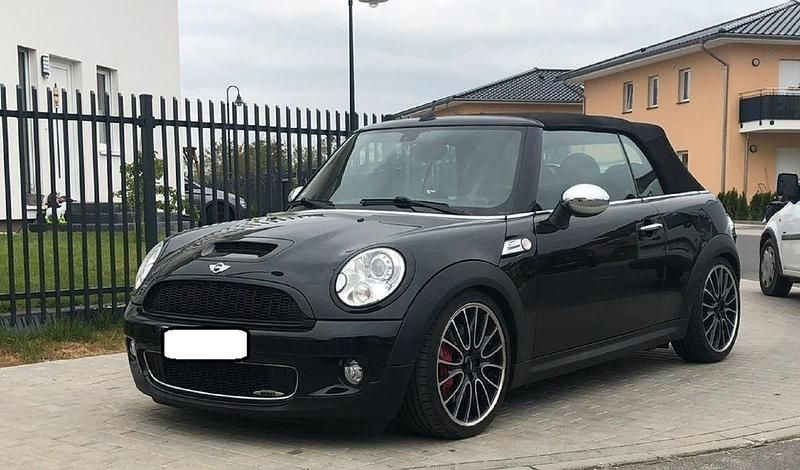 Schwarz Gebraucht 2009 Mini John Cooper Works Cabriolet Cabrio | 11.200 € (Fairer Preis) - Bild 1/4
