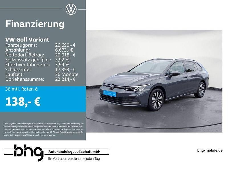 Delfingrau metallic Gebraucht 2024 VW Golf VIII Life Kombi | 26.690 € (Fairer Preis) - Bild 1/4