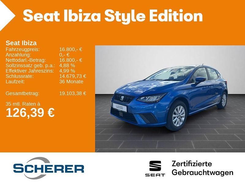 Gebraucht Seat Ibiza Style 116 PS (85 kW) 2024 Sapphire blau metallic (metallic) Limousine