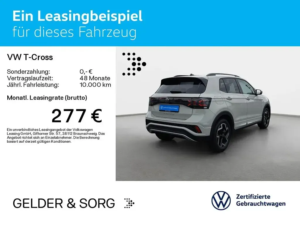 Gebraucht VW T-Cross R-line 116 PS (85 kW) 2025 Grau SUV