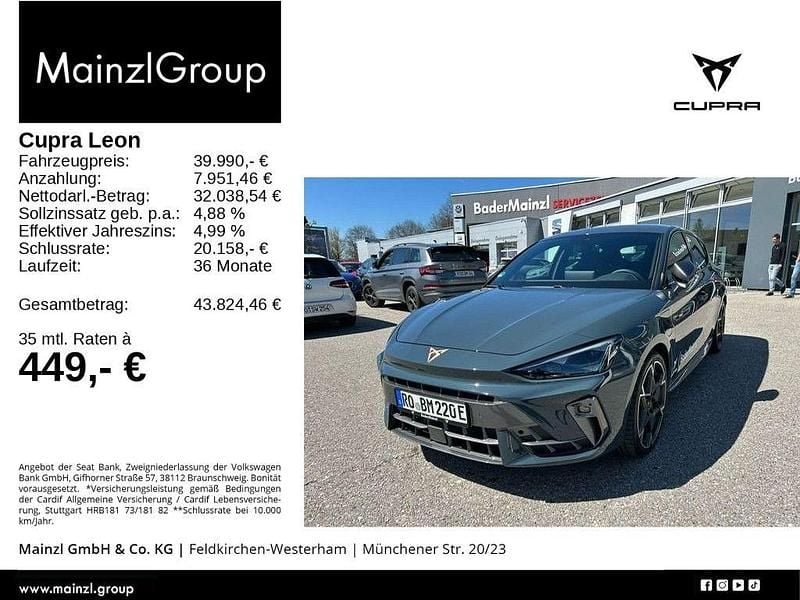 Fjord blau Gebraucht 2025 Cupra Leon VZ Limousine | 39.990 € (Superpreis) - Bild 1/4