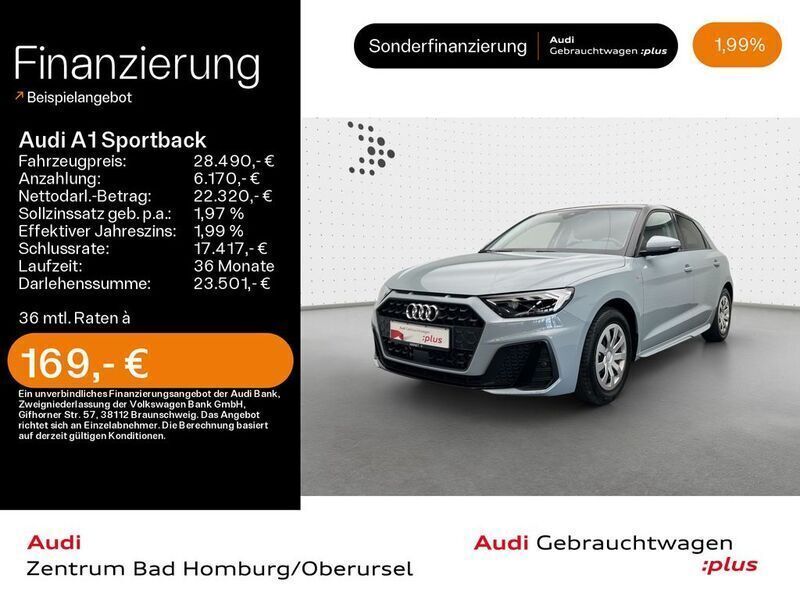 Pfeilgrau perleffekt Gebraucht 2024 Audi A1 Sportback S-Line Kleinwagen | 28.490 € (Fairer Preis) - Bild 1/4