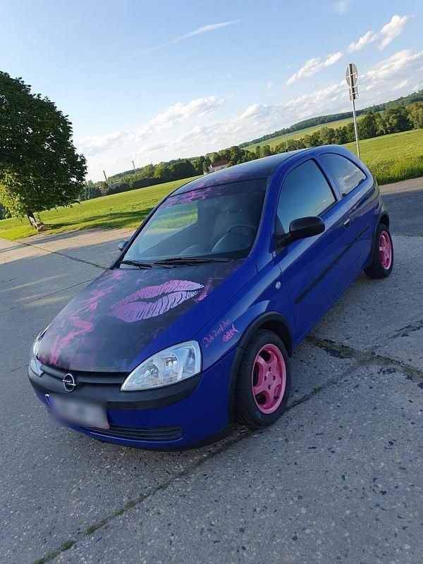 Blau Gebraucht 2005 Opel Corsa Kleinwagen | 500 € - Bild 1/4