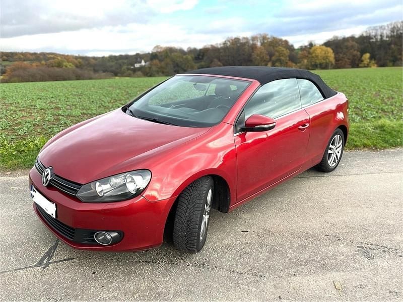 Rot Gebraucht 2012 VW Golf Cabriolet Cabrio | 6.900 € - Bild 1/4