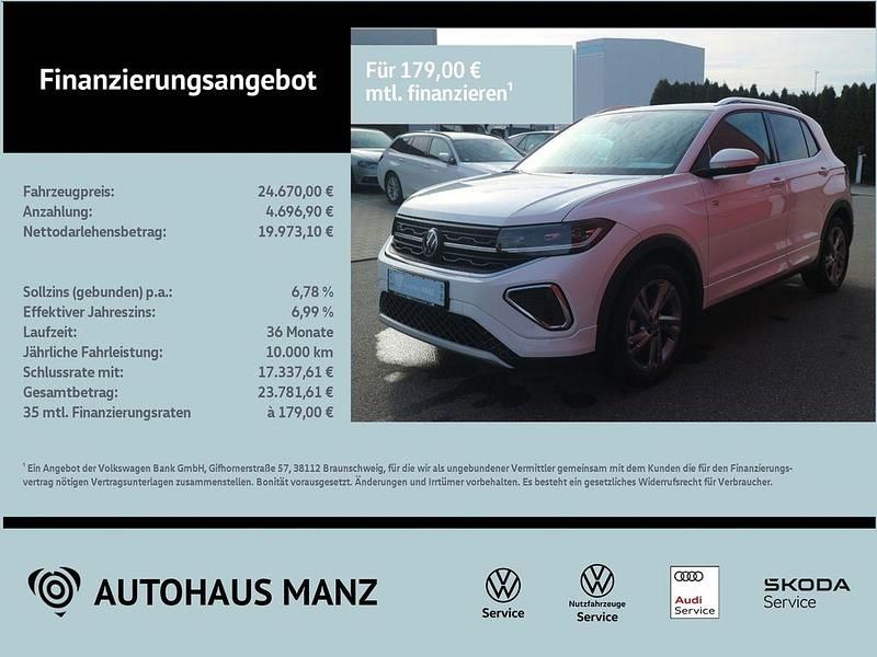 Gebraucht VW T-Cross R-line 116 PS (85 kW) 2024 Weiß SUV