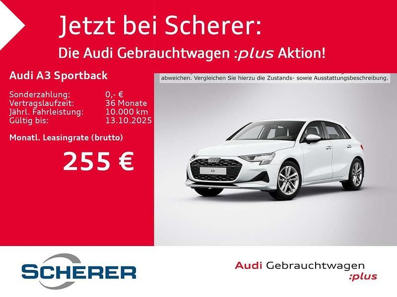 Gletscherweiß metallic (metallic) Gebraucht 2025 Audi A3 Ambiente Limousine | 31.500 € (Superpreis) - Bild 1/4