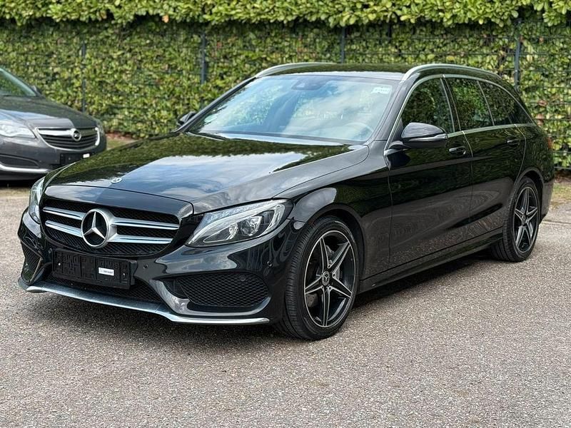 Schwarz Gebraucht 2017 Mercedes C220 AMG Limousine | 13.995 € (Guter Preis) - Bild 1/4