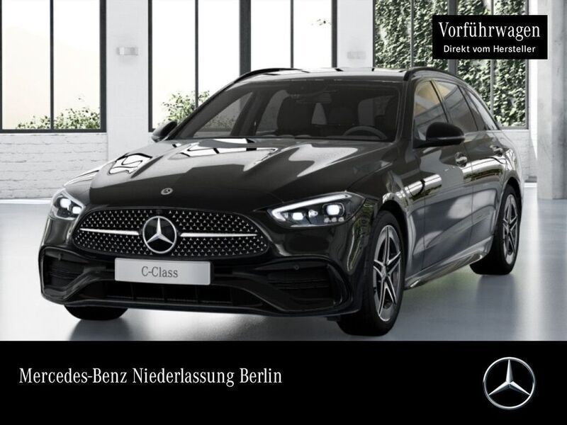 Unilack schwarz Gebraucht 2024 Mercedes C300e AMG Kombi | 48.300 € (Fairer Preis) - Bild 1/4