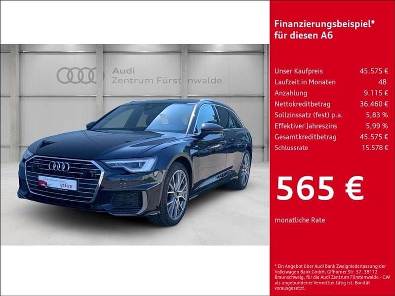 Blau Gebraucht 2022 Audi A6 S-Line Kombi | 44.275 € (Fairer Preis) - Bild 1/4