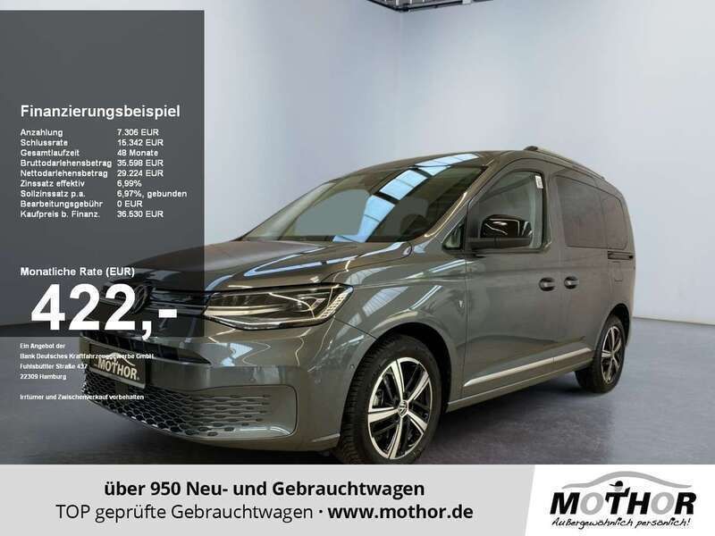Indiumgrau Gebraucht 2024 VW Caddy Style Van / Kleinbus | 36.941 € (Fairer Preis) - Bild 1/4