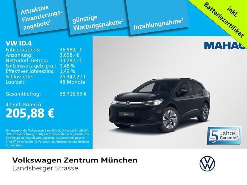 Schwarz Gebraucht 2025 VW ID.4 Pure SUV | 36.980 € (Fairer Preis) - Bild 1/1