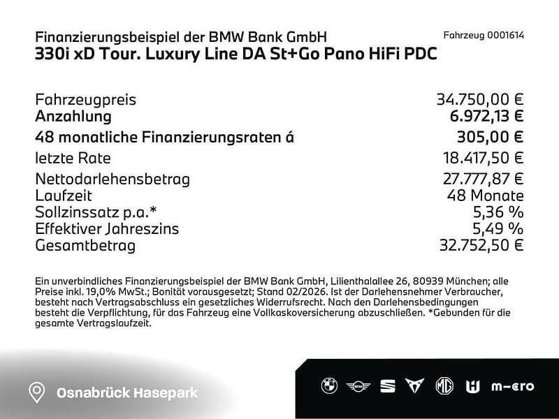 Gebraucht BMW 330 Comfort Edition 258 PS (189 kW) 2022 Mineralgrau (grau) Kombi