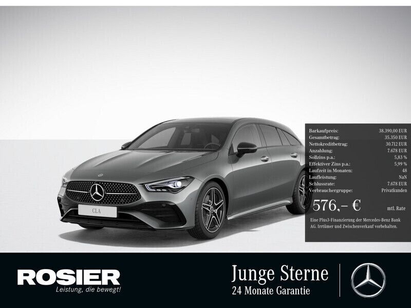 Grau Gebraucht 2024 Mercedes CLA250e Shooting Brake Advanced Plus Kombi | 38.390 € (Etwas zu teuer) - Bild 1/4