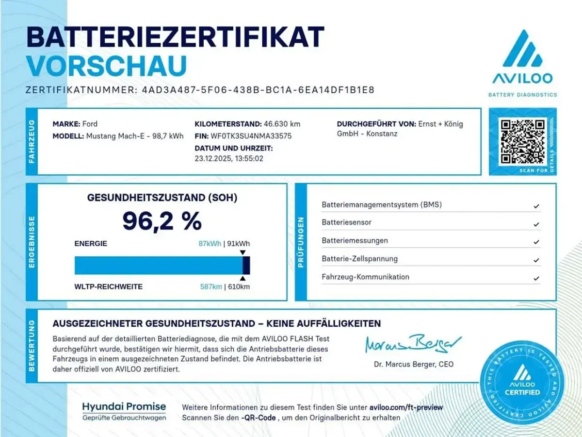 Usata Ford Mustang Mach-E 258 kW (351 CV) 2022 Bianco SUV