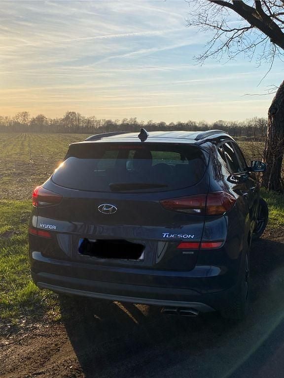 Gebraucht Hyundai Tucson Premium 185 PS (136 kW) 2019 Blau SUV