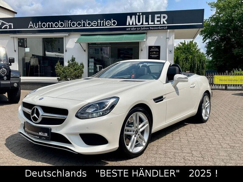 Weiß Gebraucht 2017 Mercedes SLC180 Sport Cabrio | 28.700 € (Fairer Preis) - Bild 1/4